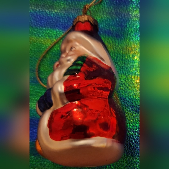 Santa Vintage Mercury blown Glass Christmas holiday ornament BENIFITS CHARITY - Picture 3 of 4